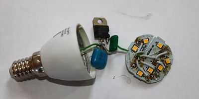 Как отремонтировать светодиодную лампочку